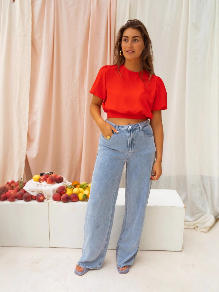 Lorena™ | Den Korta Blusen
