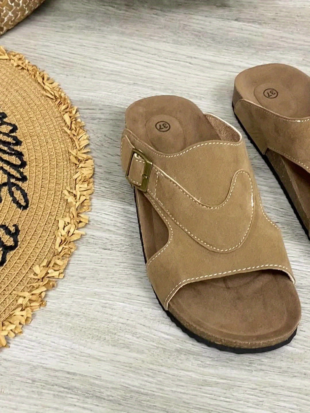 Ortopediska Slip-in Sandaler med Hälband